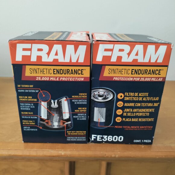 (2) Fram FE3600 Oil Filters - Picture 3 of 4